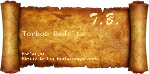 Torkos Beáta névjegykártya